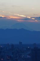 東京タワーから見た富士山